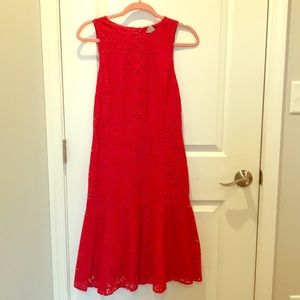 Beautiful red lace dress